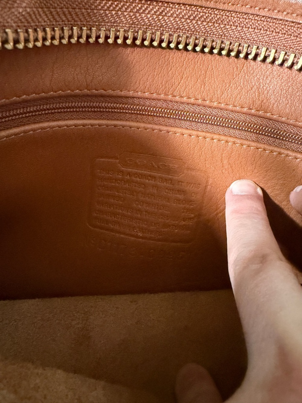 Coach Tan/Brown Leather Crossbody Bag - Picture 14 of 15